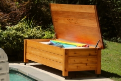 Pool storage mahogany and cedar